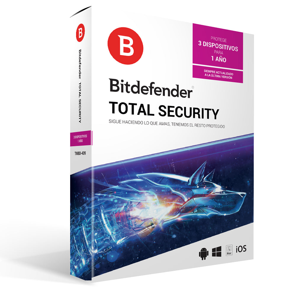 Antivirus BITDEFENDER TMBD-409 - 3 licencias, 1 Año(s) Antivirus BITDEFENDER TMBD-409 - 3 licencias, 1 Año(s)